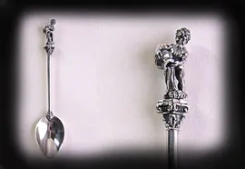 Ложки из серебра "Водолей"