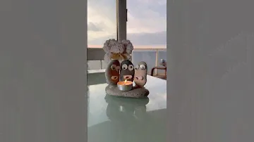 Подсвечник из морских камней