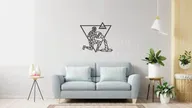 Деревянный декор настенный, панно, сборная модель EWA Design Знаки Зодиака Водолей (edes-aquarius)
