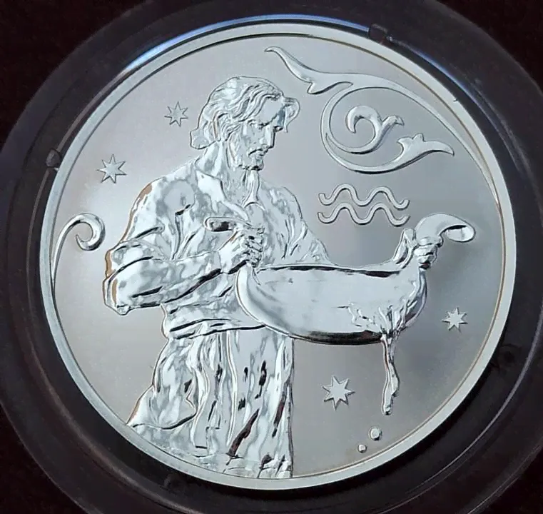 2 рубля 2005г. Водолей. Серебро 15,55-0