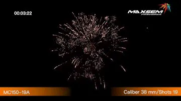 МС150-19А Роскошная ночь LUXURY NIGHT Батарея салютов с высотными залпами, 19 зарядов калибром 1,5"