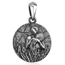 Серебряная подвеска "Водолей" (Ag 925)