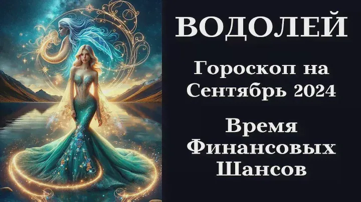 ВОДОЛЕЙ  Сентябрь 2024 Время Финансовых Шансов - Лови┃#гороскоп #водолей #сентябрь #2024 #топ #удача