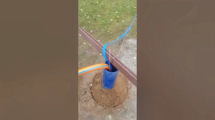 Прокачка новой скважины в СНТ (насос Водолей 0,3-40У)