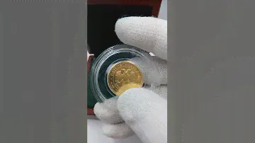 Золотая монета Победоносец #серебро #золото
