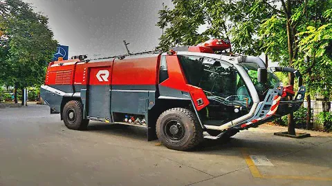ВВС Украины получили современные аэродромные пожарные автомобили